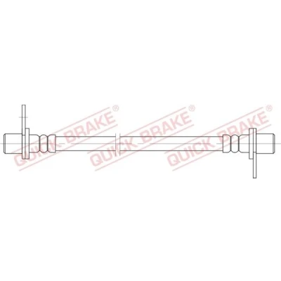 Billede af QUICK BRAKE 25.084 Bremseslange 235 M10x1 MITSUBISHI: Lancer 8 Limousine