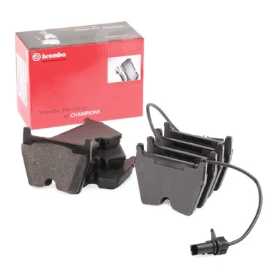 Billede af BREMBO P 85 132 Bremseklodser Inkl. slidadvarselskontakt med anti knirke plade uden tilbehør AUDI: A4 B7 Avant, B6/B7 Cabriolet, Sedan