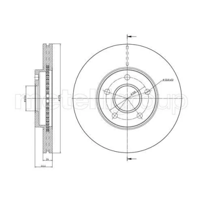 Billede af Bremseskive METELLI 23 0760C