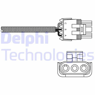 Billede af DELPHI ES10969 12B1 Lambdasonde Fingersonde, opvarmet RENAULT: Megane I Grandtour