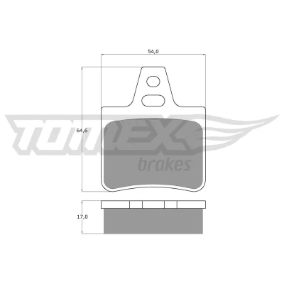 Billede af TOMEX brakes TX 12 07 Bremseklodser bagaksel CITROËN: BX Hatchback