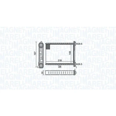 Billede af MAGNETI MARELLI 350218464000 Varmeveksler