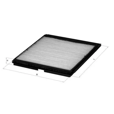 Billede af MAHLE ORIGINAL LA 404 Kabinefilter Partikelfilter 240,0 204 20,0 NISSAN: MICRA 2