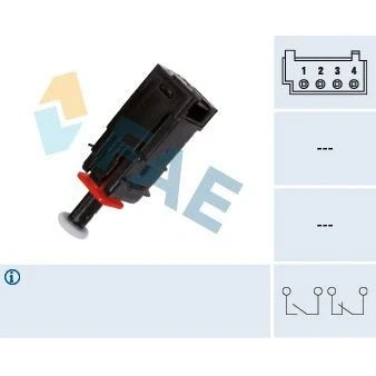 Billede af FAE 24795 Bremselyskontakt mekanisk 4 FIAT: Grande Punto Hatchback, SAAB: 9 3 Sedan, OPEL: Corsa D Hatchback