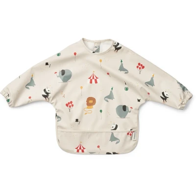 Billede af Liewood Merle Printed CAPE BIB Unisex Andre accessories til børn, Størrelse: One Size, Circus/sandy