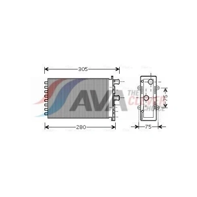 Billede af PRASCO VNA6239 Varmeveksler VOLKSWAGEN: Transporter 4 Bus,