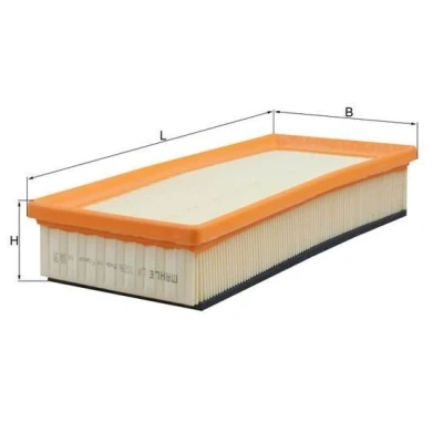 Billede af MAHLE ORIGINAL LX 1026 Luftfilter 55,3 135 308,0 Filterindsats ALFA ROMEO: 147, GT