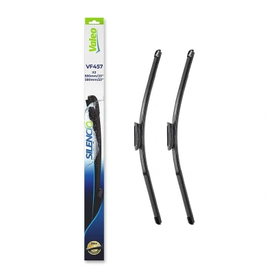 Billede af Viskerblad Valeo Silencio X.trm, Flat Blade Set 574657 foran Rammeløs Bajonetfiksering SAAB: 9 5 Stationcar, Sedan