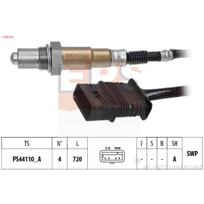 Billede af EPS 1.998.554 Lambdasonde opvarmet, pladesonde, Gevind, forsmurt BMW: 3 Sedan, Touring, 5 Sedan