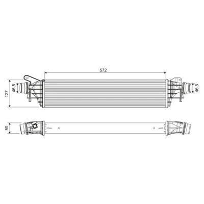 Billede af VALEO 822909 Intercooler Aluminium uden sensor