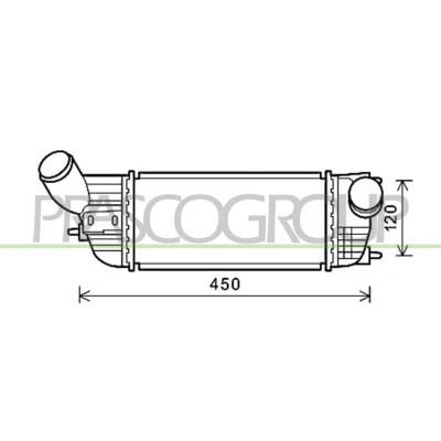 Billede af PRASCO CI523N004 Intercooler PEUGEOT: 407 SW