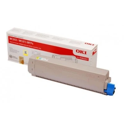 Billede af Oki 45862837 gul toner 7.300 sider original