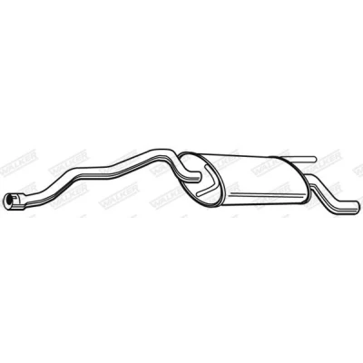 Billede af WALKER 23204 Lydpotte 1500 uden monteringsdele VOLKSWAGEN: TRANSPORTER 4, 4 Bus