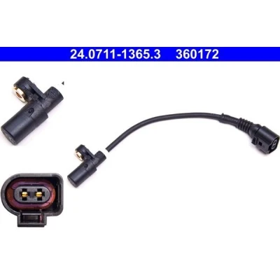Billede af ATE 24.0711 1365.3 ABS Sensor 226 VOLKSWAGEN: Golf 4, 4 Variant, Bora AUDI: A3 Hatchback, TT Coupe, Roadster, SKODA: Octavia 1 Combi