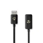 Billede af DisplayPort adapter Han HDMI udgang 8K@30Hz Nikkelplateret Lige 0.20 m Runde TPE PVC Sort Konvolut