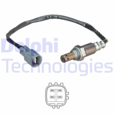 Billede af DELPHI ES21218 12B1 Lambdasonde pladesonde, opvarmet TOYOTA: Yaris I Hatchback