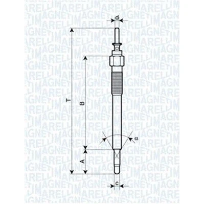 Billede af MAGNETI MARELLI 062900076304 Gløderør 11V 10A M10X1,25 OPEL: Corsa D Hatchback, Astra J Sports Tourer, H Caravan