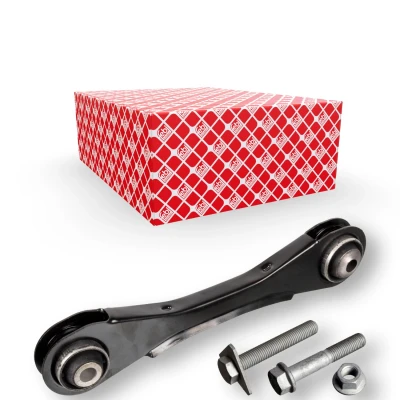 Billede af FEBI BILSTEIN 170853 Bærearm med add on materiale leje Bagaksel venstre, oppe, foran krydsarm Stålplade BMW: 3 Sedan, Touring, 1 Hatchback