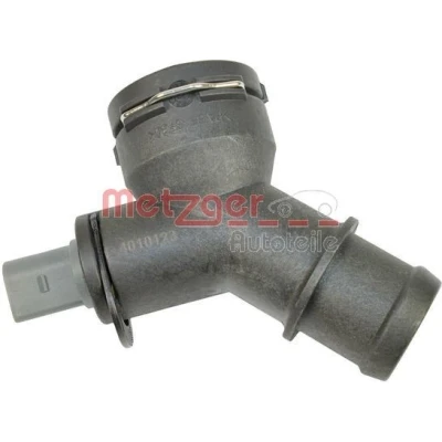 Billede af METZGER 4010123 Kølemiddelflange Motorkøler, nede, venstre med pakning sensor VOLKSWAGEN: Golf 5, Passat B6 Variant, Sedan, SEAT: Altea