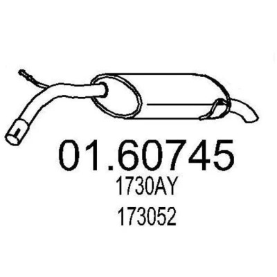 Billede af MTS 01.60745 Lydpotte 970 PEUGEOT: 407 SW, Sedan