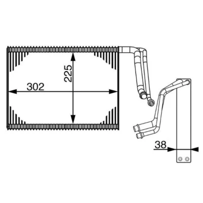 Billede af MAHLE ORIGINAL AE 143 000S Fordamper uden ekspansionsventil BMW: 1 Hatchback
