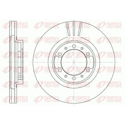 Billede af REMSA 6462.10 Bremseskiver foraksel 276, 276 24 6 ventileret MITSUBISHI: PAJERO 2, 2 Canvas Top, 1