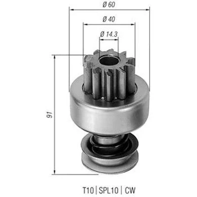Billede af MAGNETI MARELLI 940113020120 Spidshjul, starter