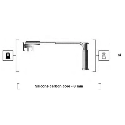 Billede af MAGNETI MARELLI 941185270781 Tændkabelsæt MAZDA: 121 III Hatchback, FORD: FIESTA 4, Puma