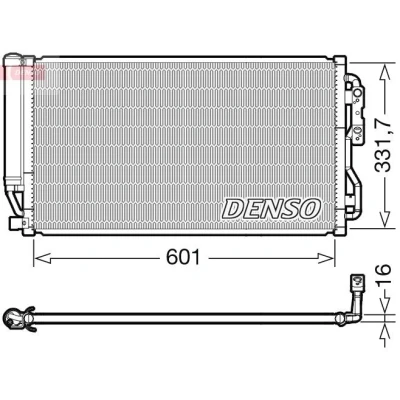 Billede af DENSO DCN05035 Kondensator med tørrer R 134a