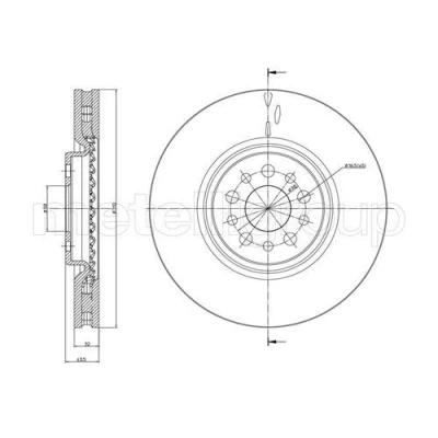 Billede af Bremseskive METELLI 23 0821C