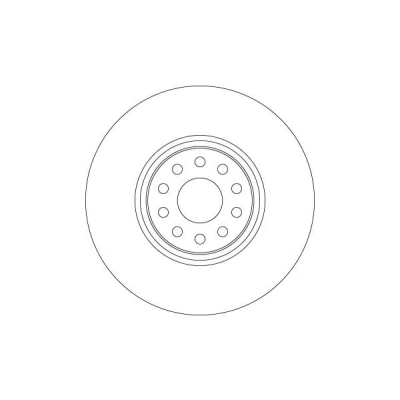 Billede af TRW Bremseskive 30mm 9 112mm ventileret lakeret DF6733S 3QF615301,3QF615301C,3QF615301F Bremseskiver, Skivebremser