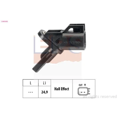 Billede af EPS 1.960.002 ABS Sensor Made in Italy OE Equivalent FORD: MONDEO 4 Turnier, Focus 2 Kombi, C Max