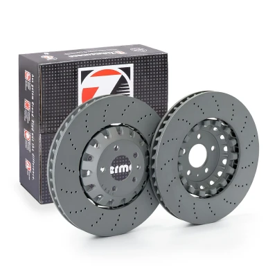 Billede af ZIMMERMANN 100.3384.70 Bremseskiver 375 36 6/5 5 112 ventileret, hullet, todelt bremseskive coatet legeret AUDI: A4 B9 Avant, A5 Sportback