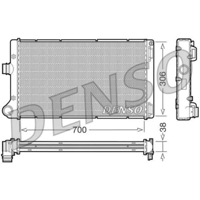 Billede af DENSO DRM09099 Radiator Aluminium 700 306 38 FIAT: Punto II Hatchback