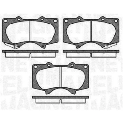 Billede af MAGNETI MARELLI 363916060409 Bremseklodser med akustisk advarsel for slid TOYOTA: HILUX 3 Pick up, Land Cruiser Prado 120, 6 up
