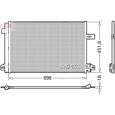 Billede af DENSO DCN32028 Kondensator med tørrer R 134a