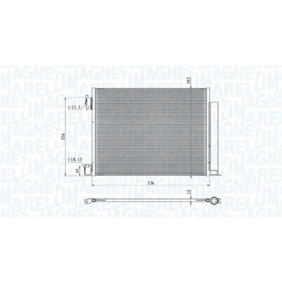 Billede af MAGNETI MARELLI 350203101500 Kondensator med tørrer 524x400x12 400 524 12 NISSAN: MICRA 5
