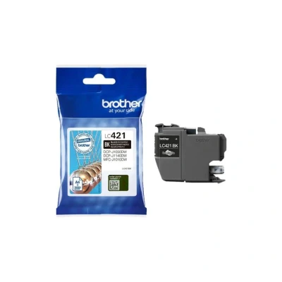 Billede af Brother LC421BK sort blækpatron 200 sider original
