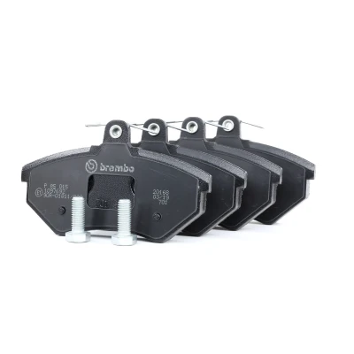 Billede af BREMBO P 85 015 Bremseklodser Ekskl. slidadvarselskontakt med bremsecaliperskruer uden tilbehør VOLKSWAGEN: Golf 3, 2, 4 Cabrio