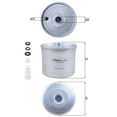 Billede af MAHLE ORIGINAL KL 468 Brændstoffilter Ledningsfilter 14 6,7 LAND ROVER: Freelander I SUV