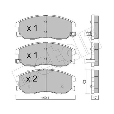Billede af Bremseklodser METELLI 22 0778 0