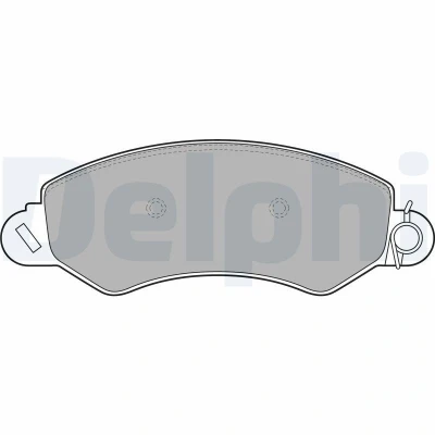 Billede af DELPHI LP2096 Bremseklodser med akustisk advarsel for slid anti knirke plade tilbehør LDV: Maxus Ladvogn / Chassis