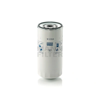 Billede af MANN filter W 1170/9 Oliefilter M 30 X 2 med en returløbs stop ventil Påskruet