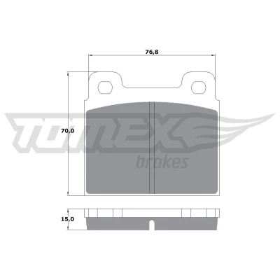 Billede af TOMEX brakes TX 10 18 Bremseklodser PORSCHE: 911 Coupe, MERCEDES BENZ: /8 Sedan, Pagode Cabriolet, Heckflosse, OPEL: Rekord C Admiral B
