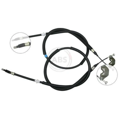Billede af A.B.S. K12795 Håndbremsekabel 1328, 1295 Tromlebremse til venstre /højrestyring OPEL: Astra H Hatchback, TwinTop, GTC