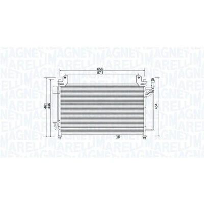 Billede af MAGNETI MARELLI 350203990000 Kondensator med tørrer 659x446x16 446mm 659mm 16mm