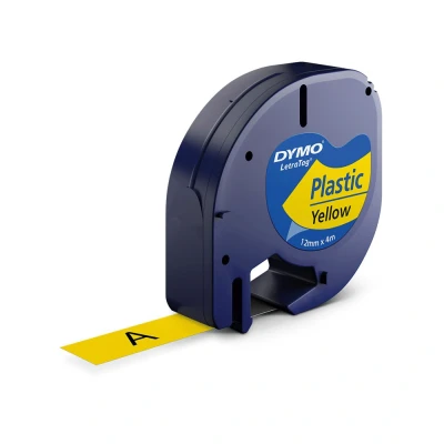 Billede af Dymo Lamineret tape S0721620 Sort Printerpapir