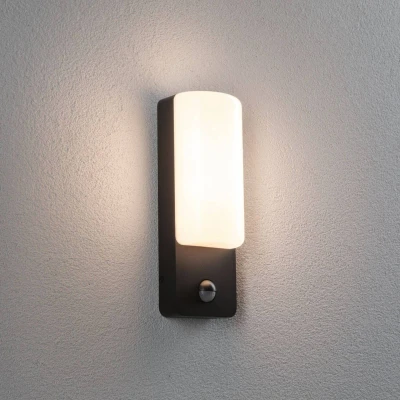 Billede af Paulmann LED udendørs væglampe Bonnie, aluminium, antracit, sensor