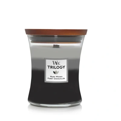 Billede af WoodWick Scented Candle Medium Trilogy Warm Woods 11 cm / ø 10