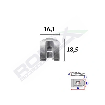 Billede af ROMIX C70355 Clips MERCEDES BENZ: W124 Stationcar